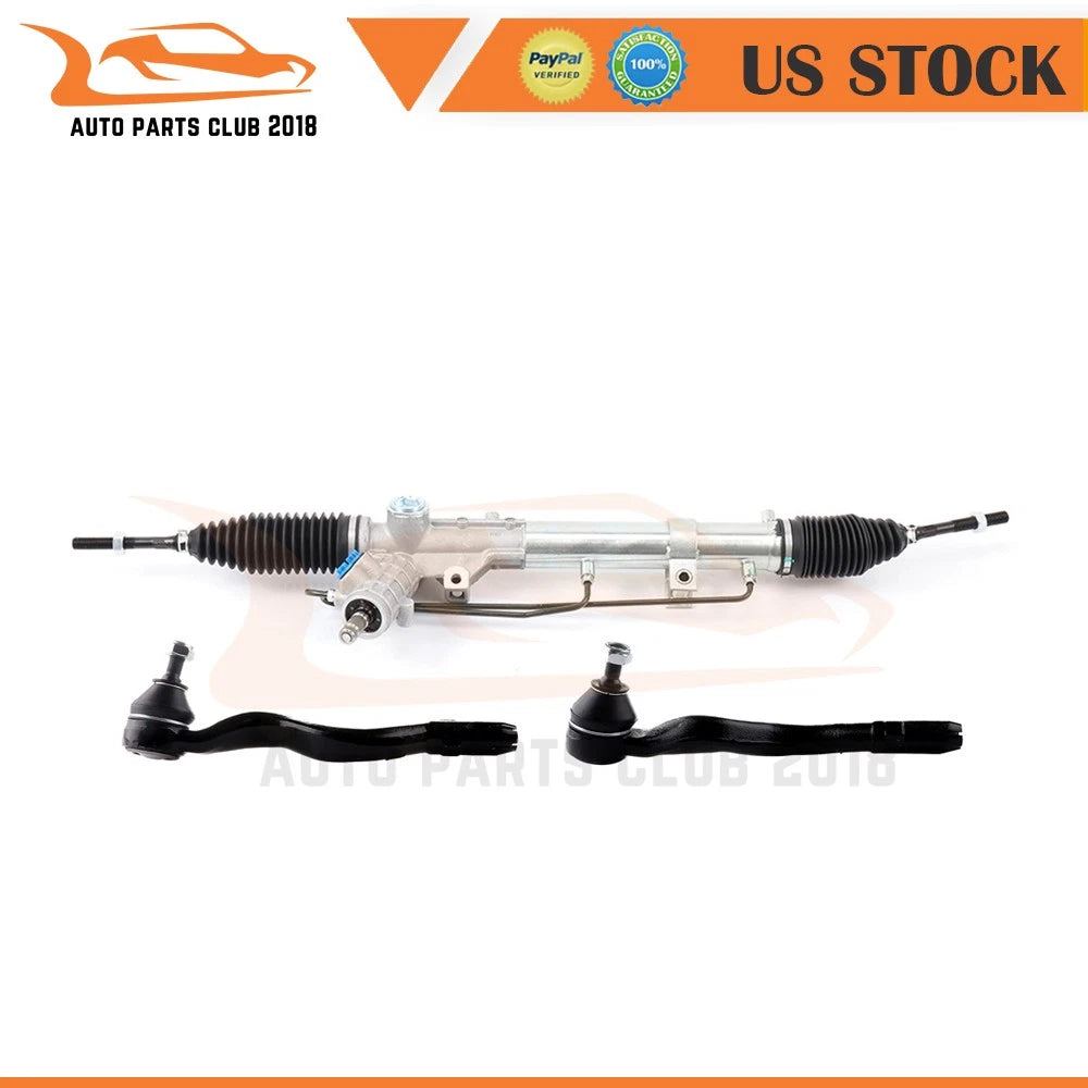 Complete Power Steering Rack & 2 Outer Tie Rod for BMW 330i (2001–2005)