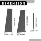 6 Pcs Car Pillar Window Trim for Lexus Sedan 4-Door Black Carbon Fiber (2021-2023)