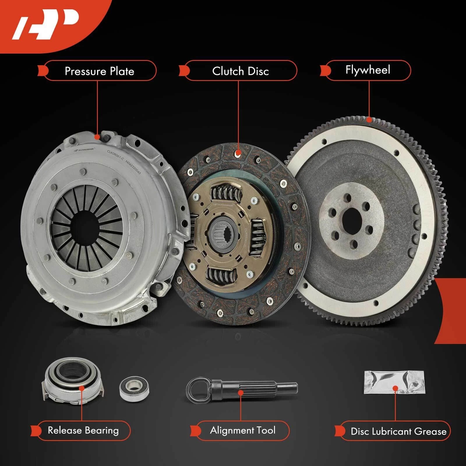 Clutch Kit with Flywheel & Release Bearing for Honda Fit (2009–2019)