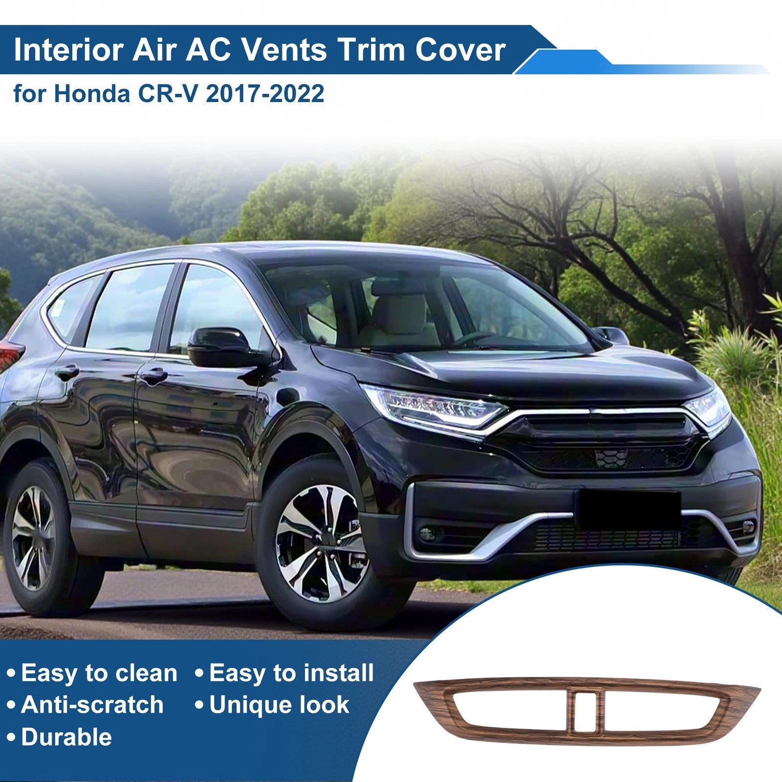 Air Condition Outlet Vent Trim Cover Frame for Honda CR-V (2017–2022)