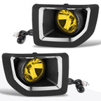 Set of 2 Amber Lens Bumper Fog Lights + Switch for GMC Sierra 2500HD/3500HD (2015–2016)