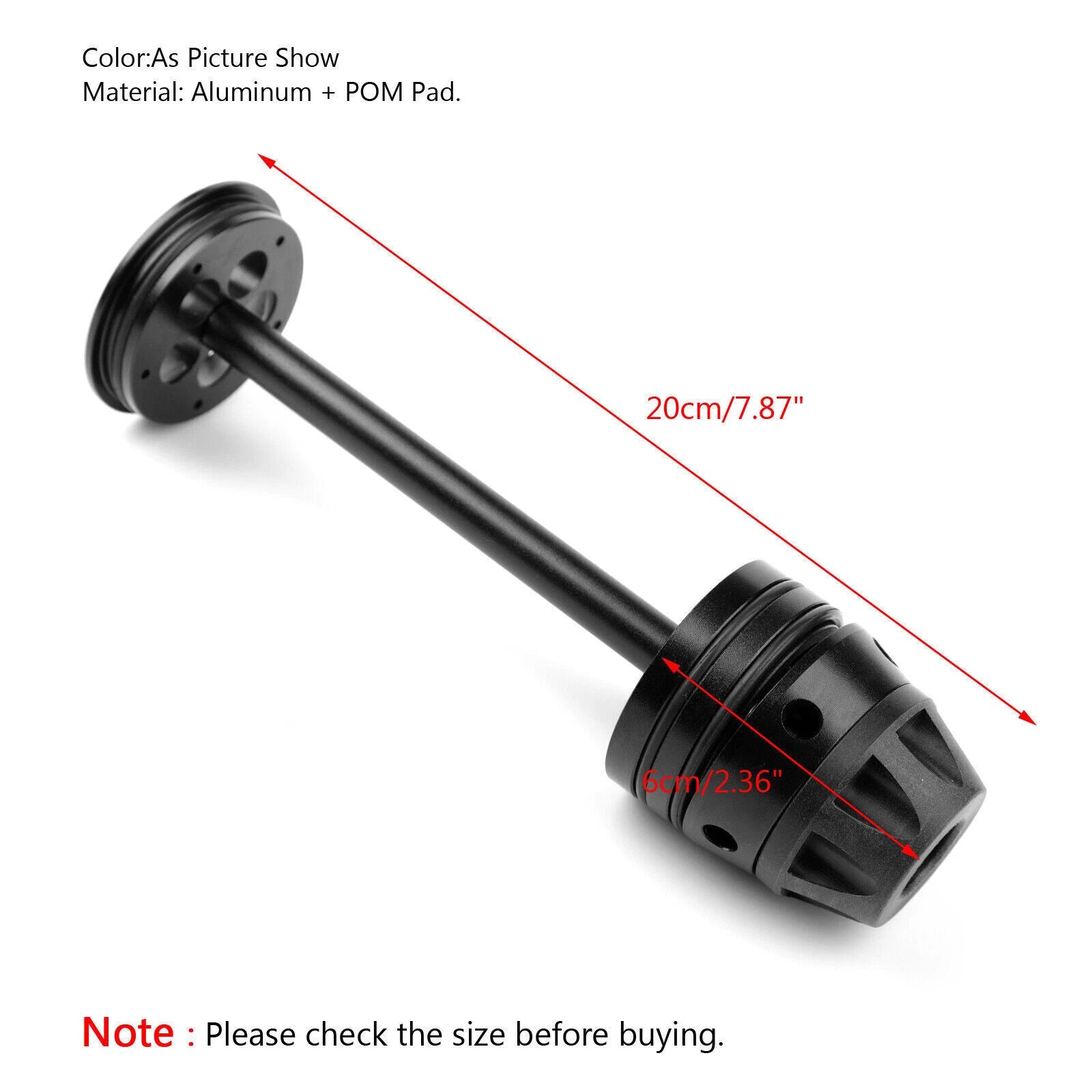 Rear Axle Hub Crash Pad Slider Protector for BMW R Nine T R1200GS (2013–2018)