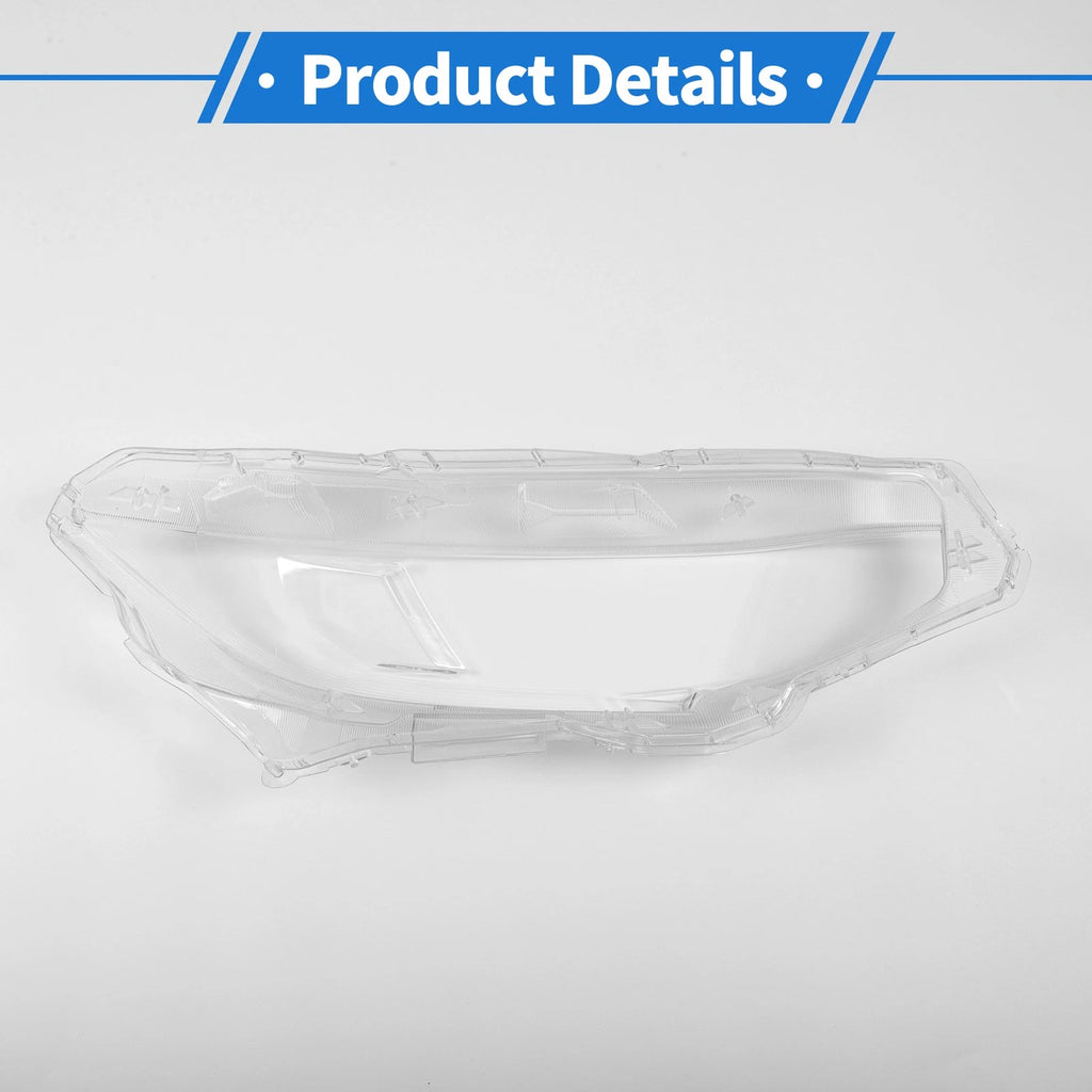 1 Pcs Headlight Lens Cover for Honda Civic (2016–2018) PC Clear