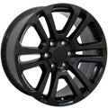 Matte Black Wheel 20x9 for 2003-2008 GMC Savana - OWH2442 - OWH2442