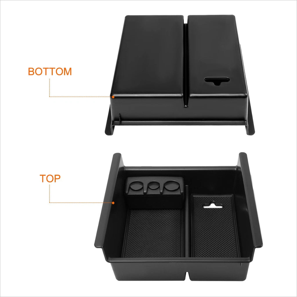 ABS Center Console Storage Box Armrest Organizer Tray for Toyota 4Runner (2010–2018)