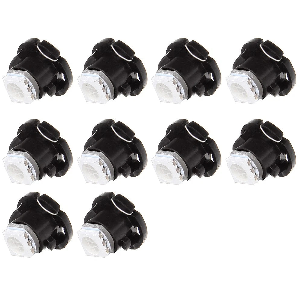 10PCS T4.7 Neo Wedge 1-5050 SMD Dash Light for Universal (12mm)