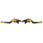 CNC Extendable Brake Clutch Levers for Suzuki GSXR600 GSXR750 (2004–2005) Gold