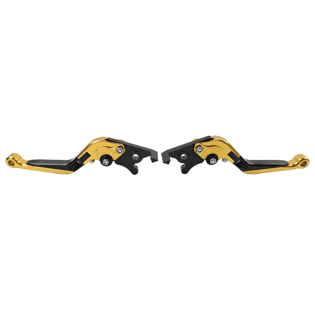 CNC Extendable Brake Clutch Levers for Suzuki GSXR600 GSXR750 (2004–2005) Gold