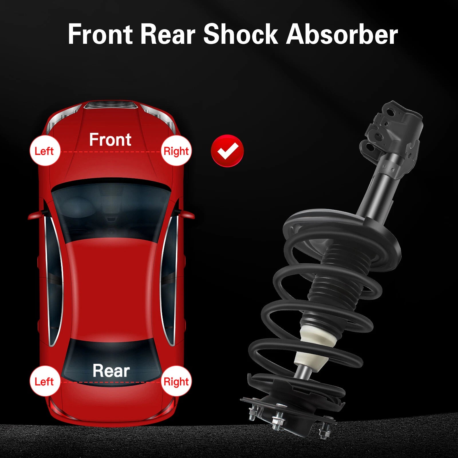 Set of 2 Front Complete Strut & Spring Assembly for Toyota Solara (2004-2006)