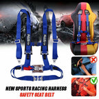 2 Inch Blue 4 Point Camlock Quick Release Racing Harness