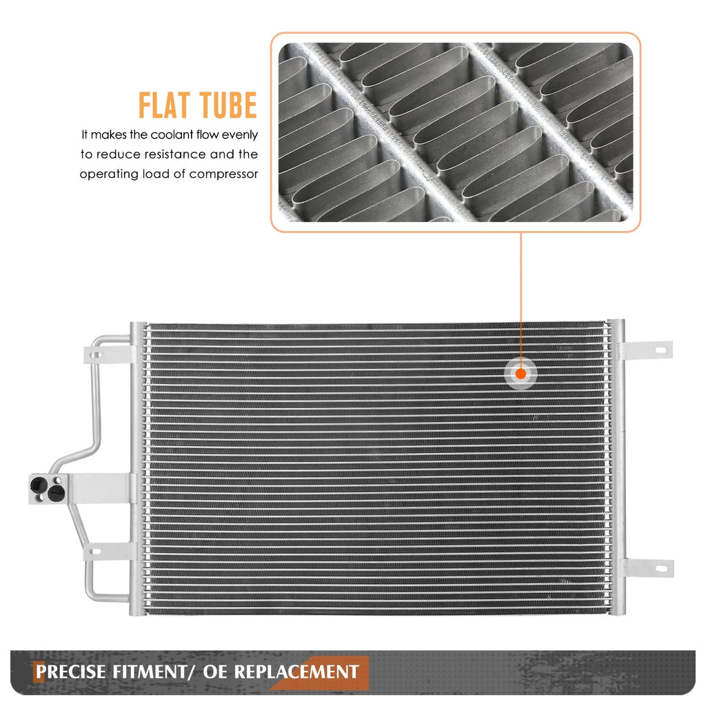 AC Condenser for Ford Escape Mercury Mariner Hybrid (2005–2012) OE Style Aluminum Core