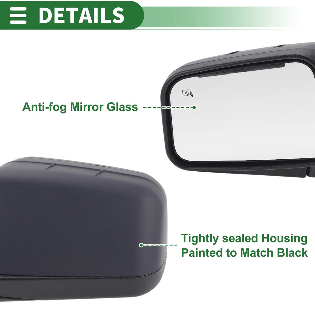 6 Pins Left Passenger Side Door Mirror for Ford Edge (2008–2010)