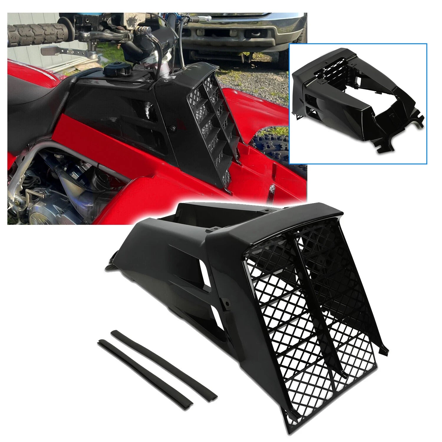 Plastic Gas Tank Side Covers for Yamaha Banshee 350 (1987–2006)