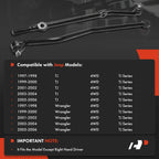 2X Front Side Track Bar Tie Rod End for Jeep Wrangler TJ (1997–2006)