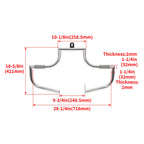Chrome Highway Bars Engine Guard for Harley Heritage Softail Fatboy (1986–1999)