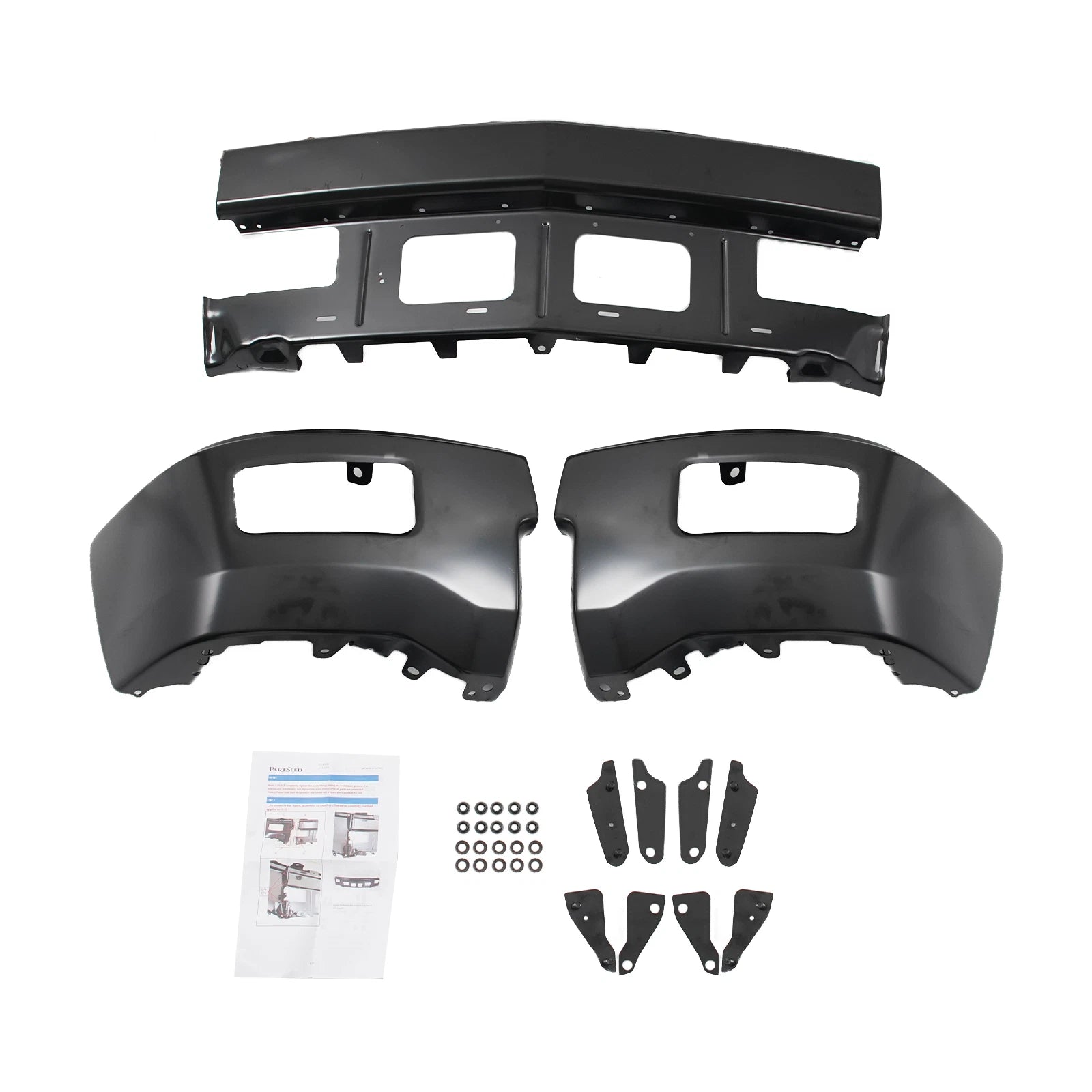 Steel Front Bumper Face Bar for Chevy Silverado 1500 (2014–2015) W/ Fog Light Hole