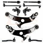 Set of 10 Front Lower Control Arms Tie Rods Ball Joints for Toyota Sienna (2004–2010)