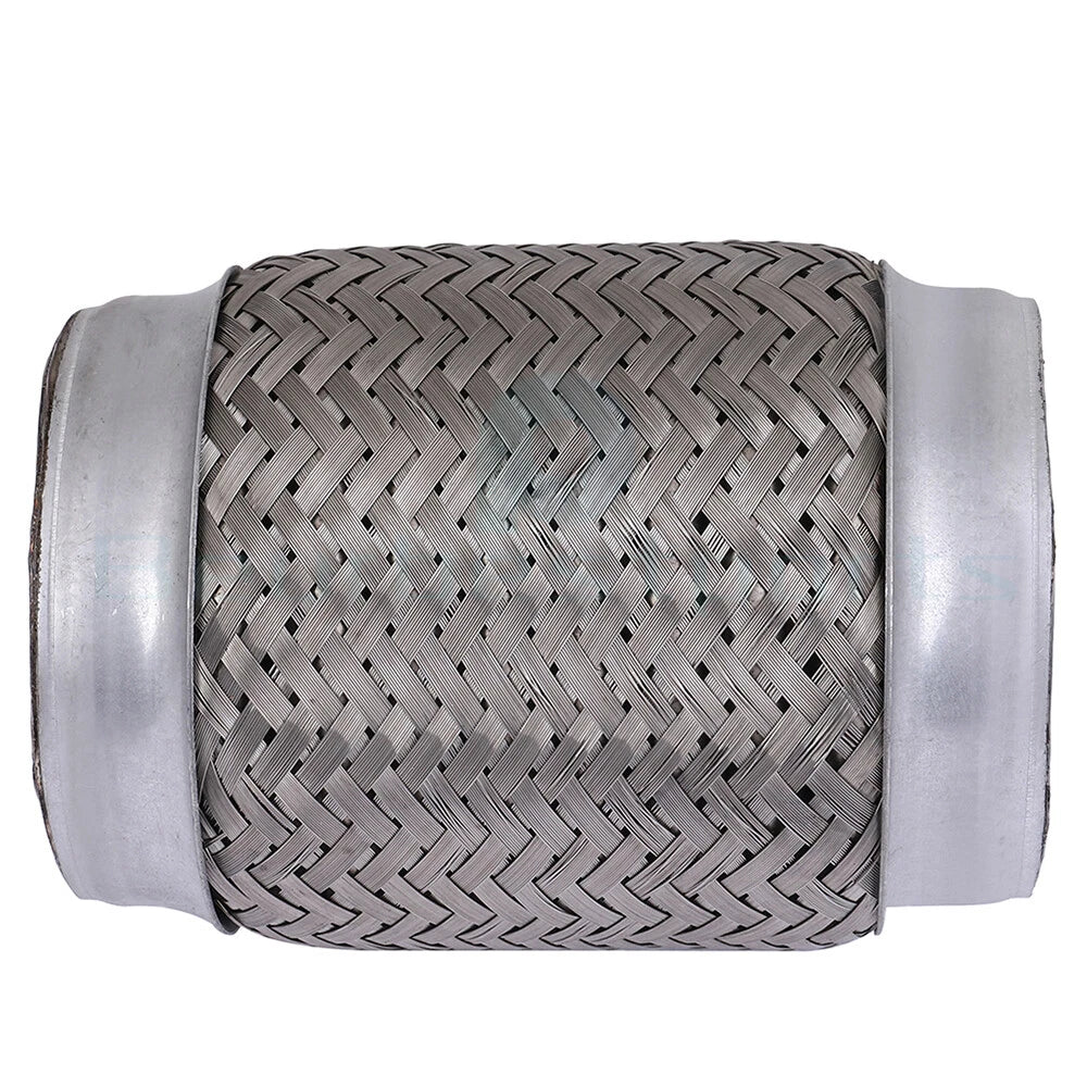3.5" x 6" OAL Chrome Stainless Steel Flex Pipe Coupling for Universal