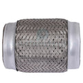 3.5" x 6" OAL Chrome Stainless Steel Flex Pipe Coupling for Universal