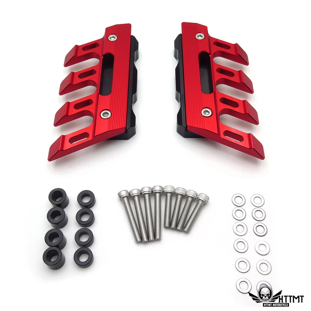 Front Red CNC Crash Slider Protector for Kawasaki Versys 650 ZX10R (2015–2023)
