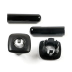4 x Car Door Lock Pin Cap Cover Bezel Black for BMW 5 Series (2011-2017)