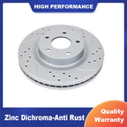 Slotted Rotors and Ceramic Pads Kit for Nissan Altima (2014-2019)