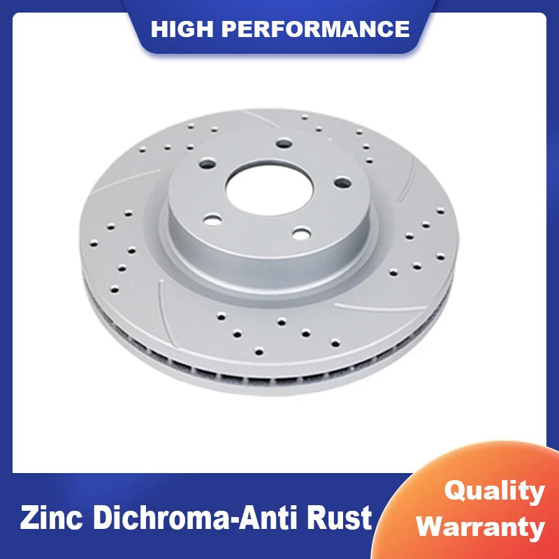 Slotted Rotors and Ceramic Pads Kit for Nissan Altima (2014-2019)