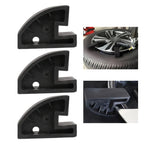 3-Piece Tire Changing Tool Set for Car Rim Drop Center (ABS Black)