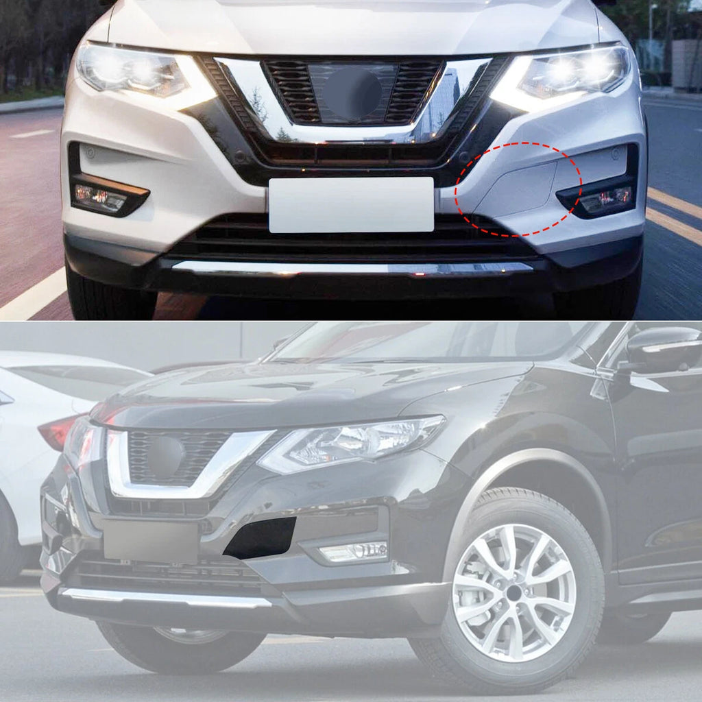 Front Bumper Towing Hook Cover Cap for Nissan Rogue (2017–2020) 622A0-6FL0H
