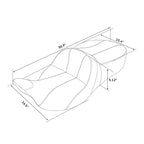 Passenger Seat for Harley Touring Road Electra Street Tri Glide (2009–2023)