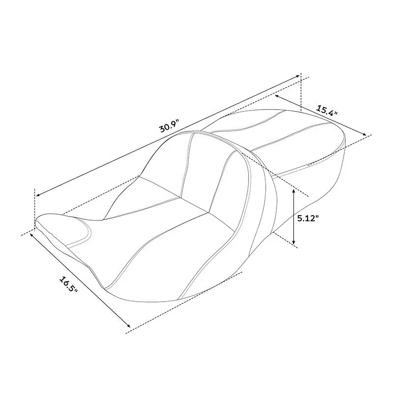 Passenger Seat for Harley Touring Road Electra Street Tri Glide (2009–2023)