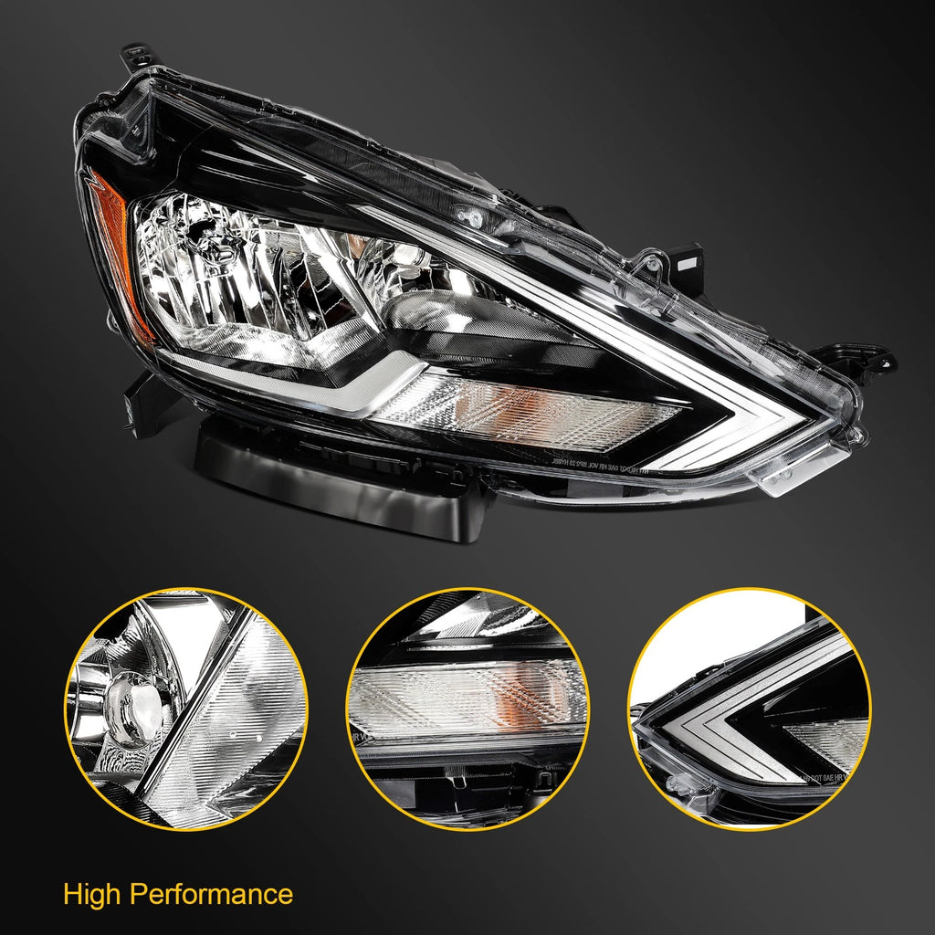 Passenger Side Headlight Assembly for Nissan Sentra (2016–2019)