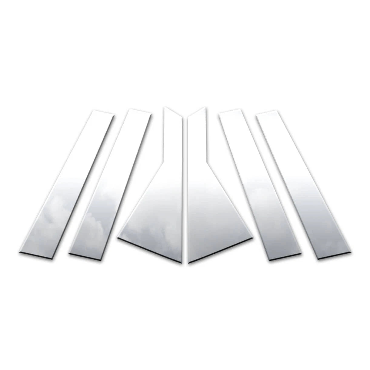 Diamond Grade 6pc Stainless Steel Pillar Post Covers for 19-23 Hyundai Santa Fe