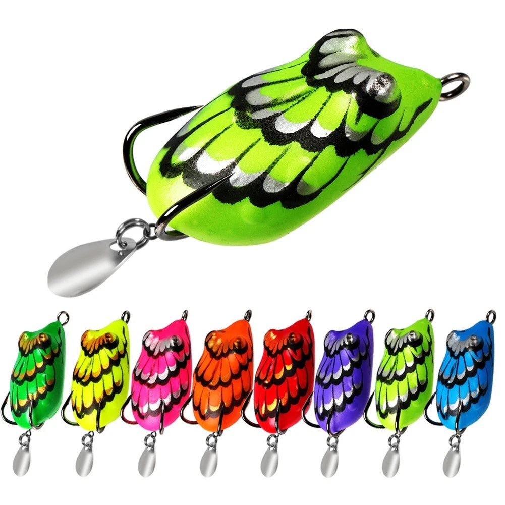 Soft PVC Topwater Frog Lure for Bass Snakehead (4cm, 5g)