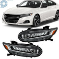 Set of 2 Halogen Headlights with LED for Honda Accord Sedan (2018–2020)