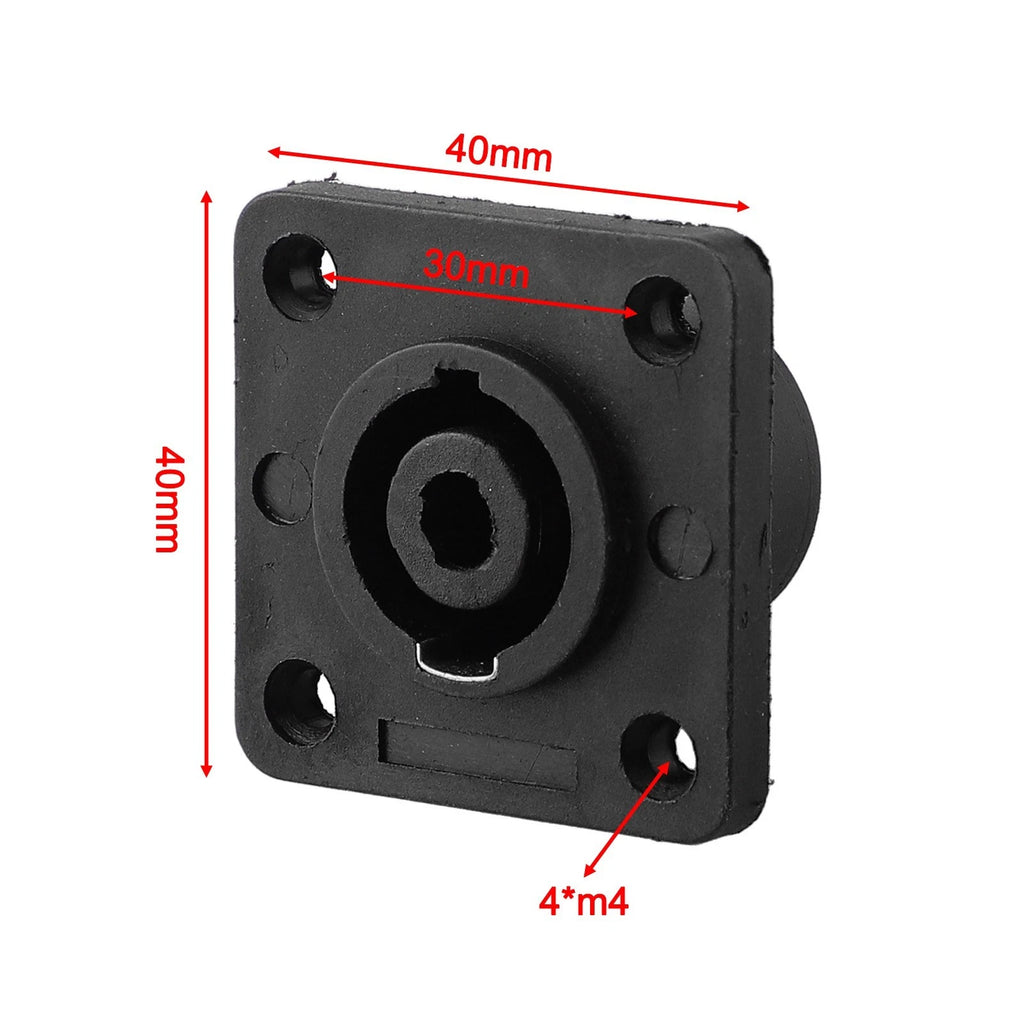 4 Pole Speakon Female Connector for Long Lasting Connection