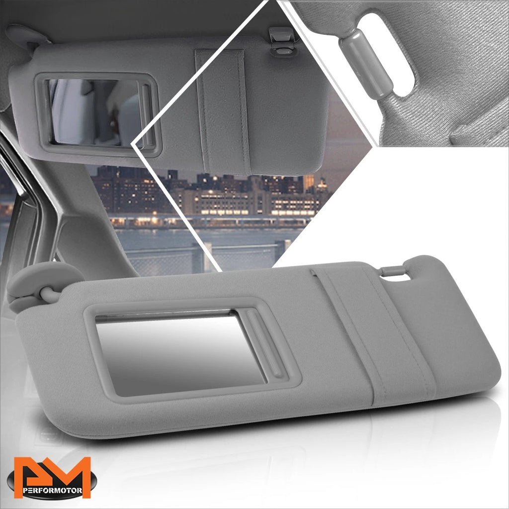 Driver Side Sun Visor for Toyota Venza (2009–2016) OE Style with Mirror Grey