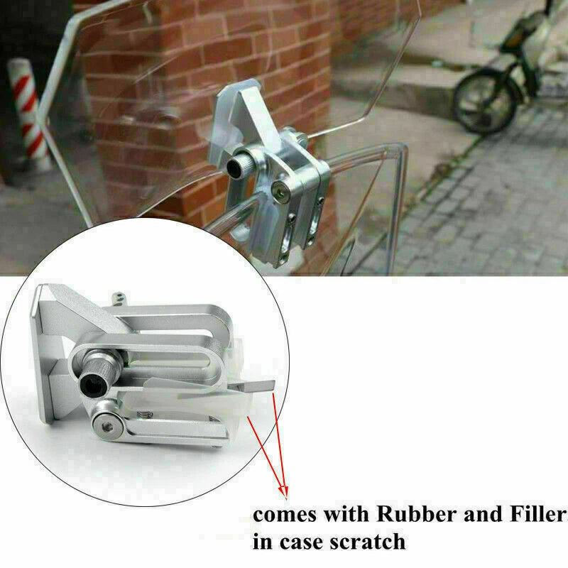Universal Adjustable Windshield Extension Deflector for Honda Yamaha (T9)