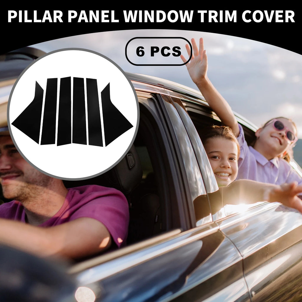 6pcs Window Trim Cover for Chevrolet Impala (2014–2020) Black