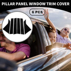 6pcs Window Trim Cover for Chevrolet Impala (2014–2020) Black