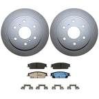 Rear Brake Kit 345mm Rotors & TRW Pro Metallic Pads for Cadillac Chevrolet GMC
