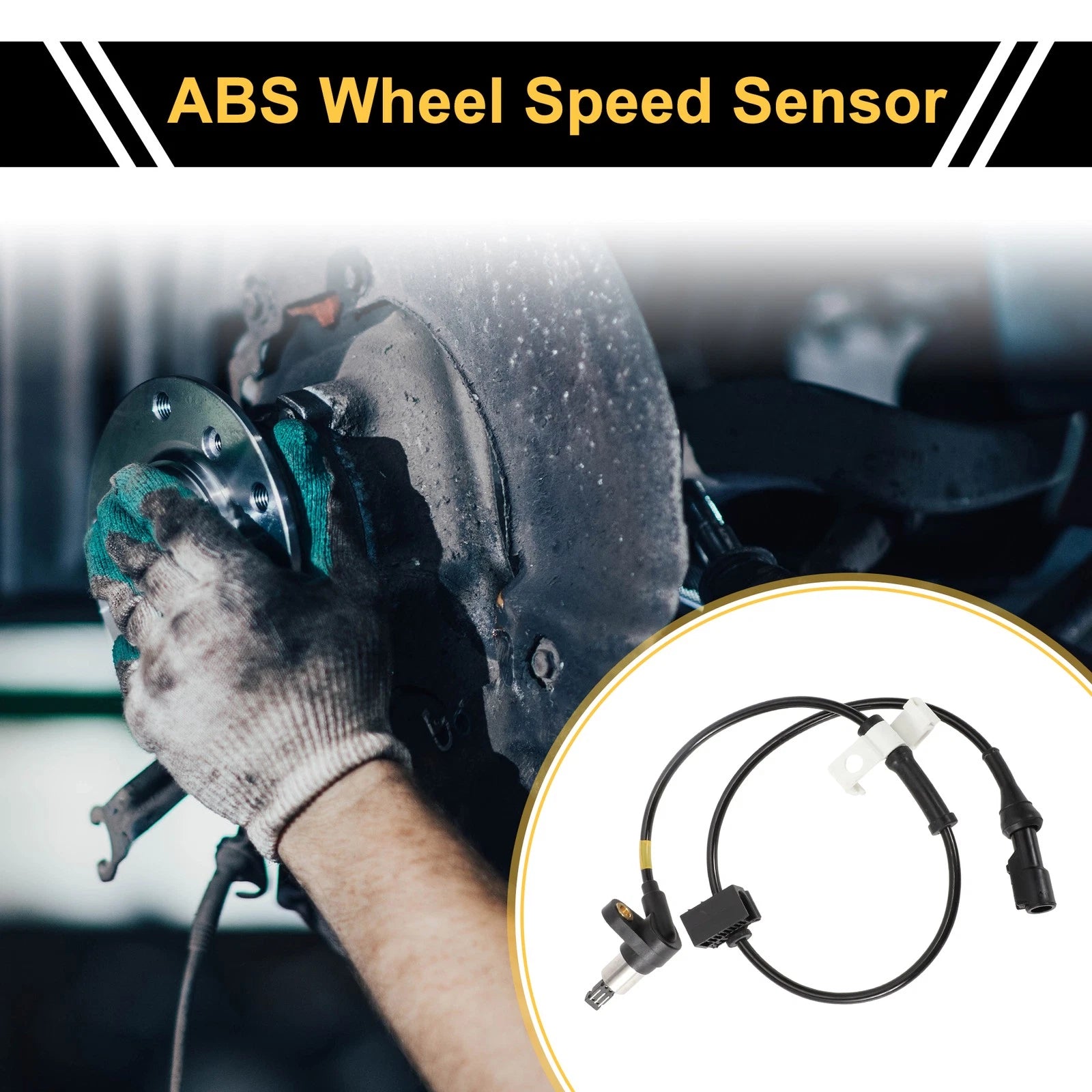 ABS Wheel Speed Sensor F75Z2C204CA/XL3Z2C205AB for Ford F-150 (1997–2003) Front Left