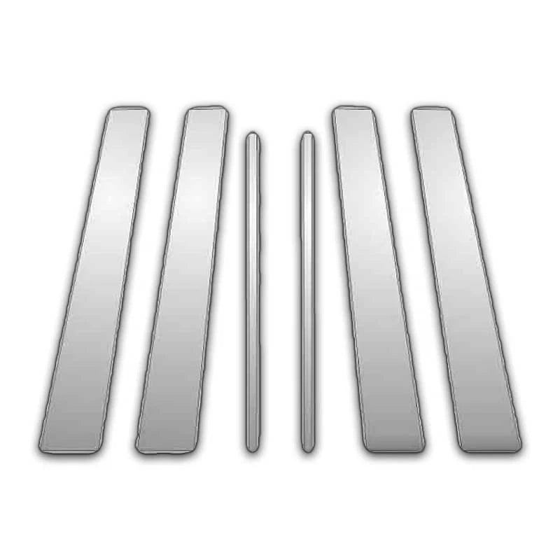 6Pc Chrome Pillar Post Covers for 2010-2017 Lexus Hs - Upgrade Your Auto P3984