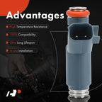 Set of 4 Fuel Injectors for Jeep TJ Wrangler (2003–2004) KJ Liberty (2002–2003)
