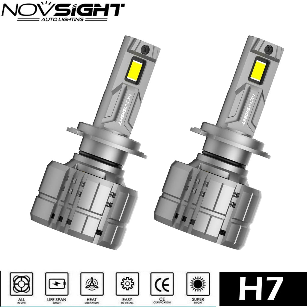 H7 LED Headlight Bulbs Kit 200W 40000LM for NOVSIGHT (2000–2023)
