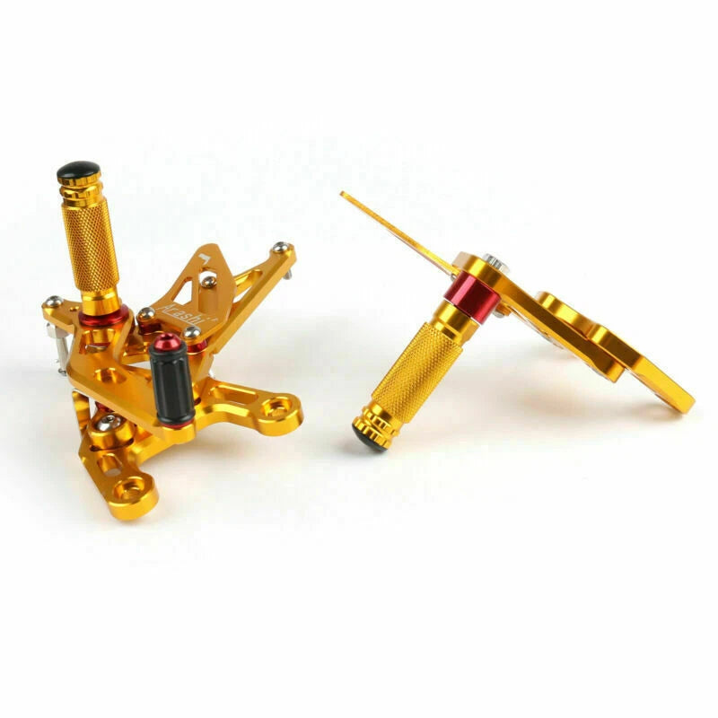 Rearsets Footpegs Pedals for Yamaha YZF-R1 1000 (2009–2014) Gold T9
