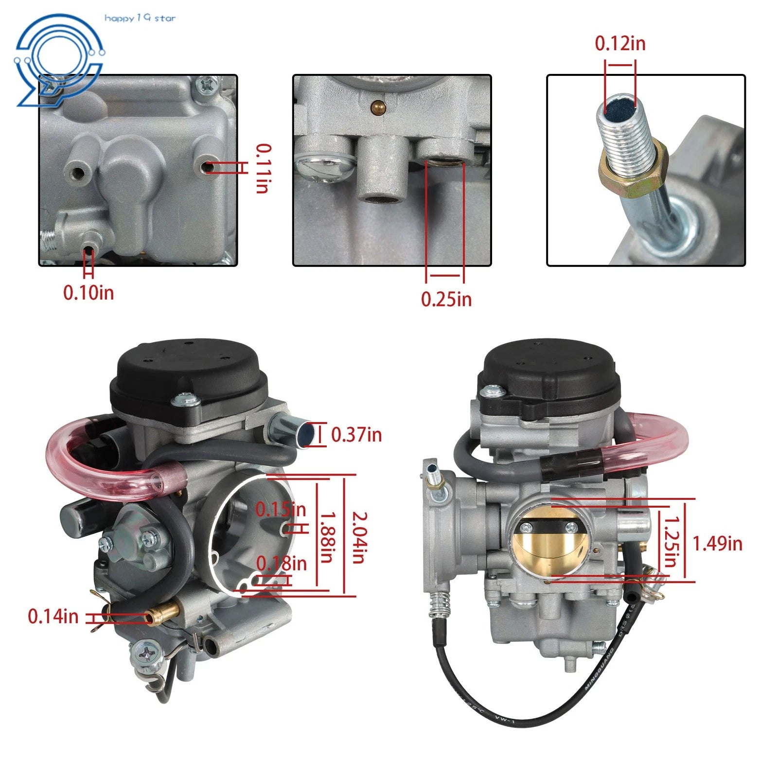 Carburetor Kit for Yamaha Grizzly 350 400 450 (2007–2014)