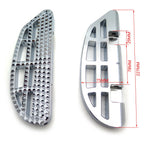 Dominator Passenger Floorboard Kit Chrome for Harley Touring Road Glide (1986–2017)