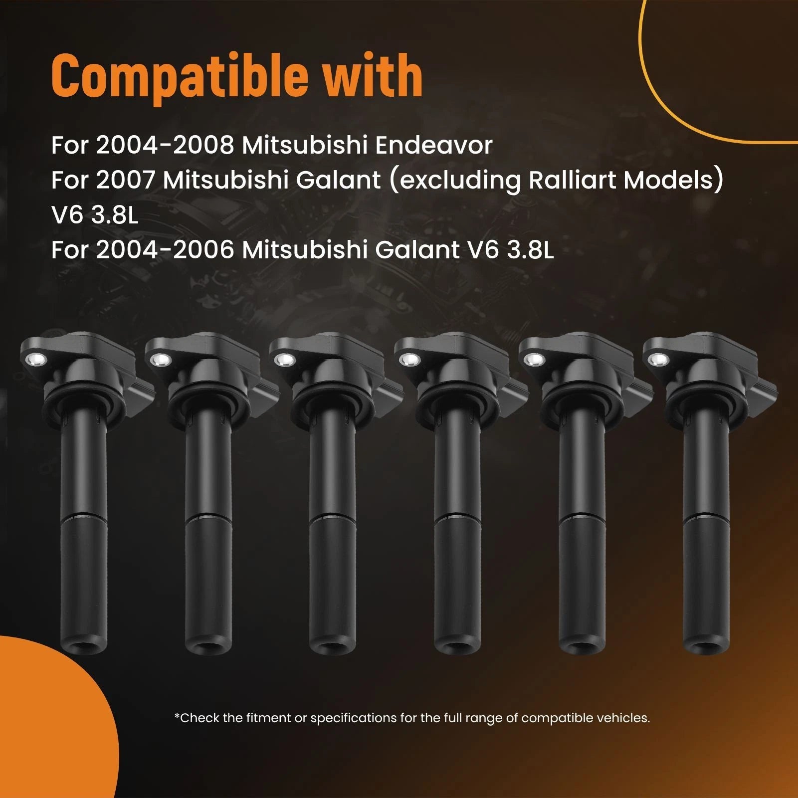 Ignition Coil Pack for Mitsubishi Endeavor Galant V6 3.8L (2004–2008)