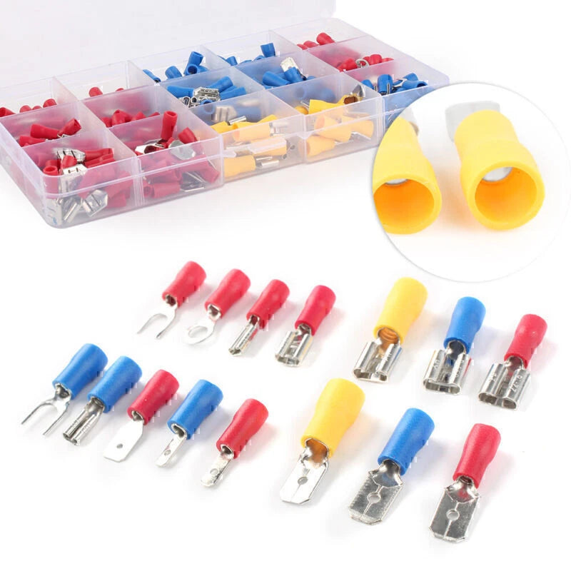 280pcs Crimp Spade Terminal Insulated Wire Connector Kit